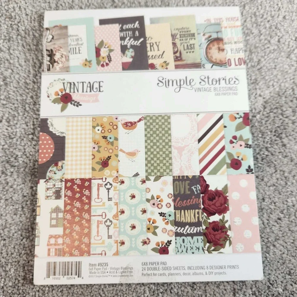 Little Yellow Bicycle Simple Stories Scrapbook Paper Sticker Planner Disc Bundle